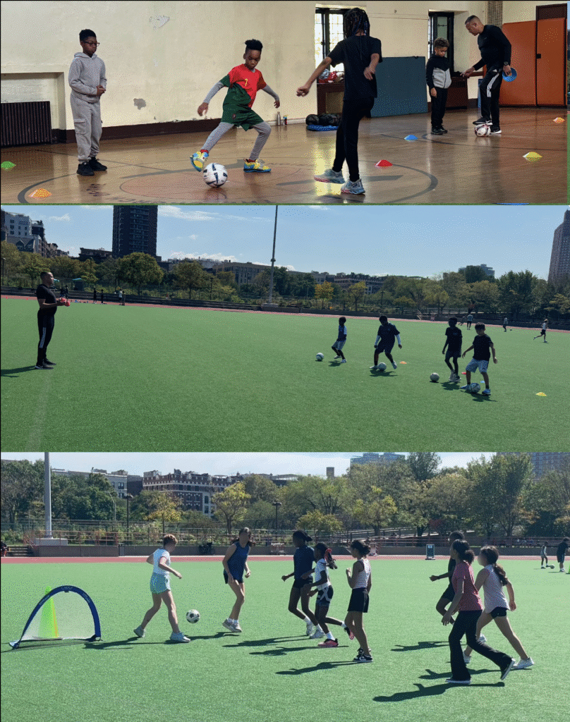 All City Soccer, New York City, boys and girls training ages 3 to 13 with coach Terry