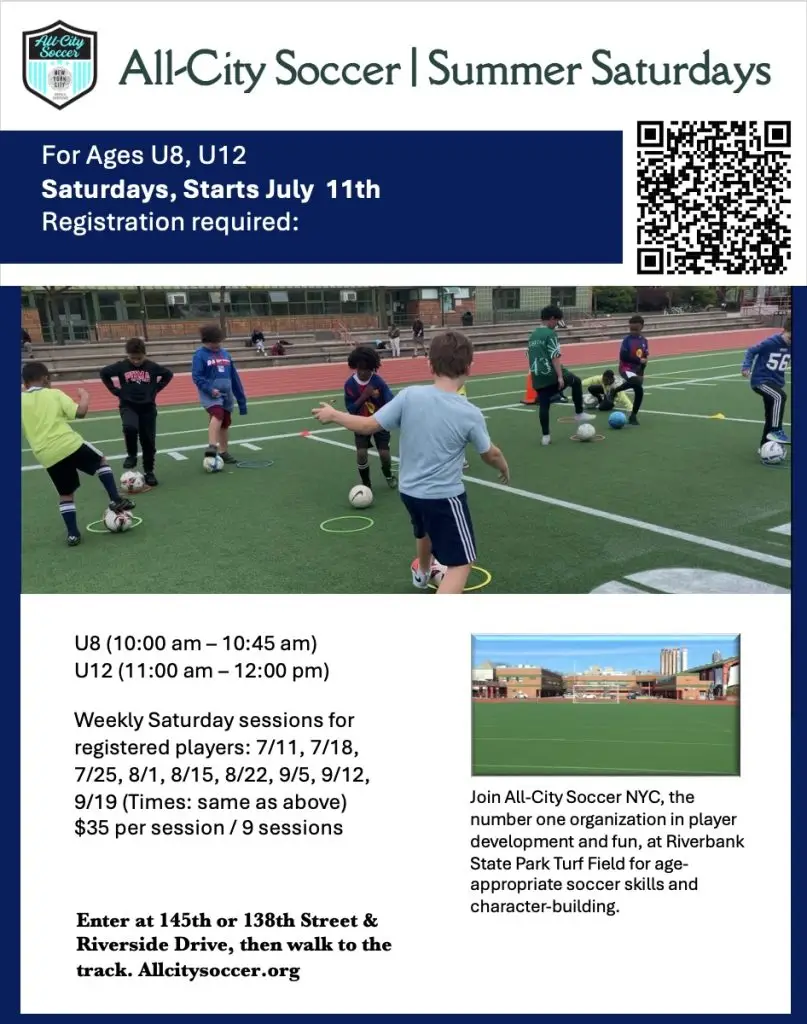 All-City Soccer Summer Saturday flyer