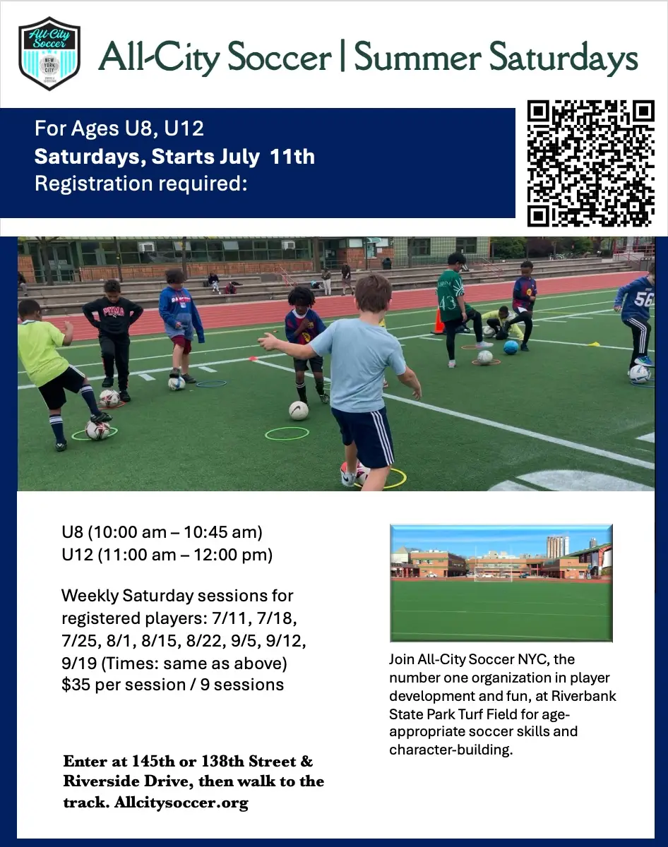 All-City Soccer Summer Saturday flyer