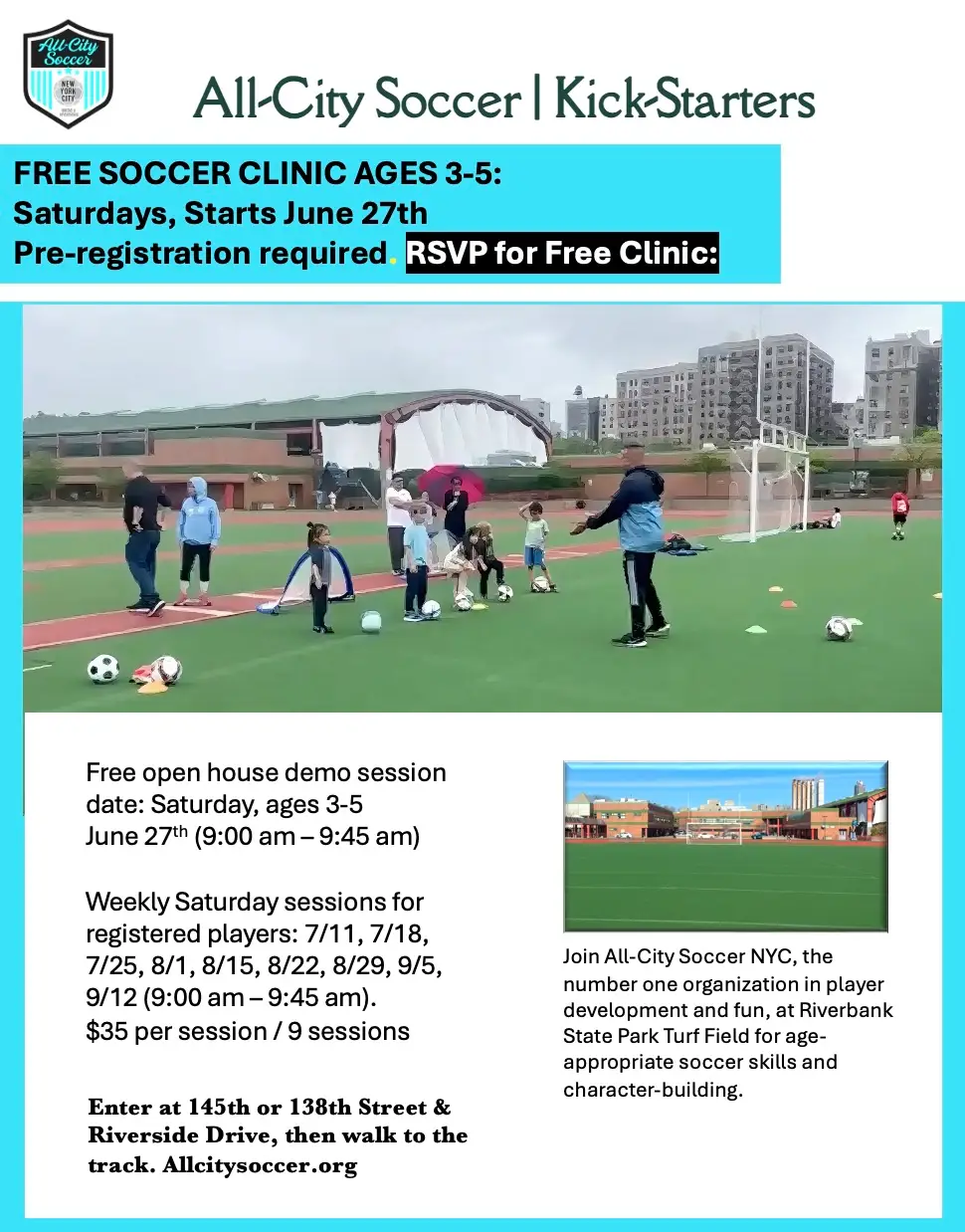 All-City Soccer Kickstarter summer sessions